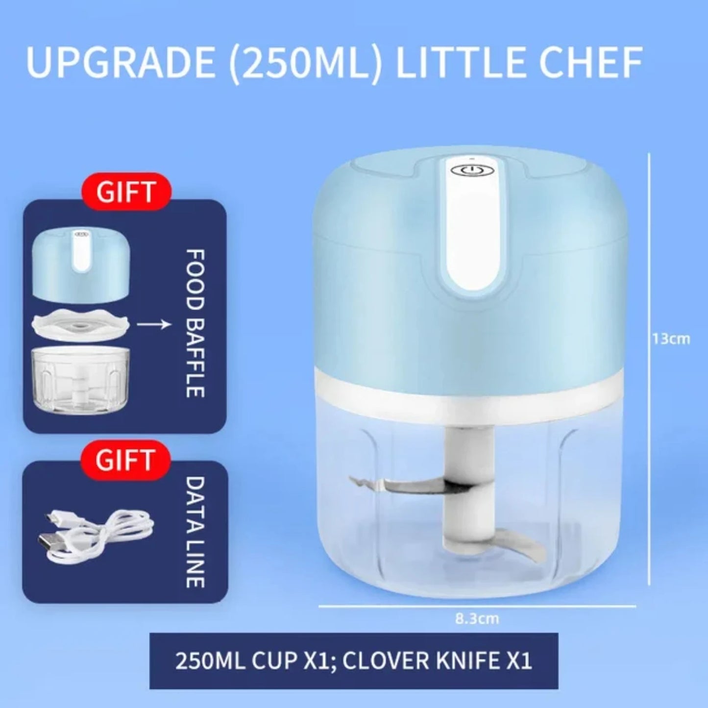 Máquina de cocina multifuncional, picadora de carne automática para el hogar, alimentos complementarios para bebés, removedor de ajo picado, cortador de carne.
