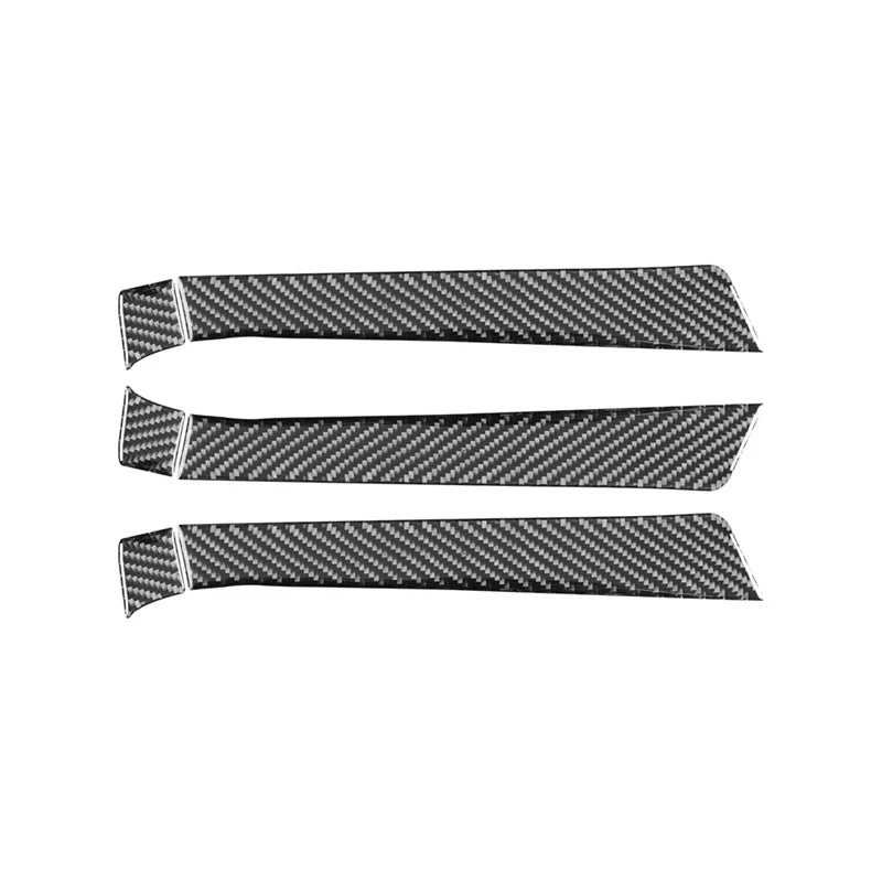 Para Audi Q7 2007-2015, accesorios para coche, fibra de carbono, reposabrazos interior de puerta, pegatina decorativa, marco de protección