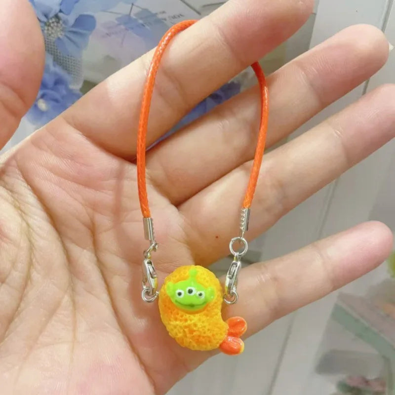 Nuevos accesorios de decoración para muñecas, adecuados para muñecas Labubu de 10 a 17 cm, lindo colgante de camarón, regalo para niños.