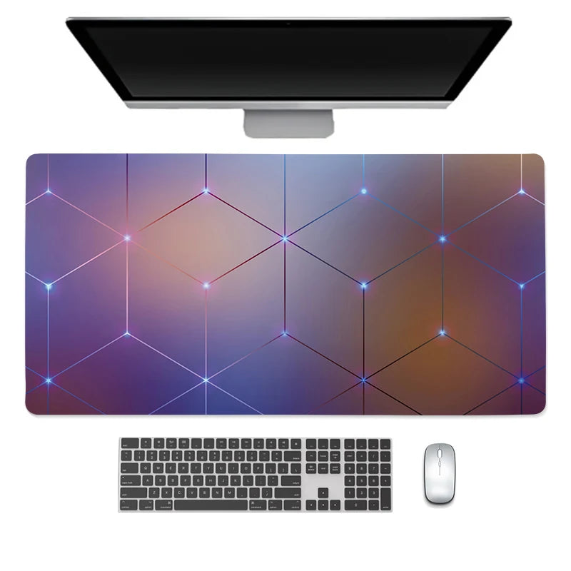 Alfombrilla de ratón grande para teclado y ratón, alfombrilla de escritorio de goma antideslizante para juegos, alfombrilla de ratón para portátil