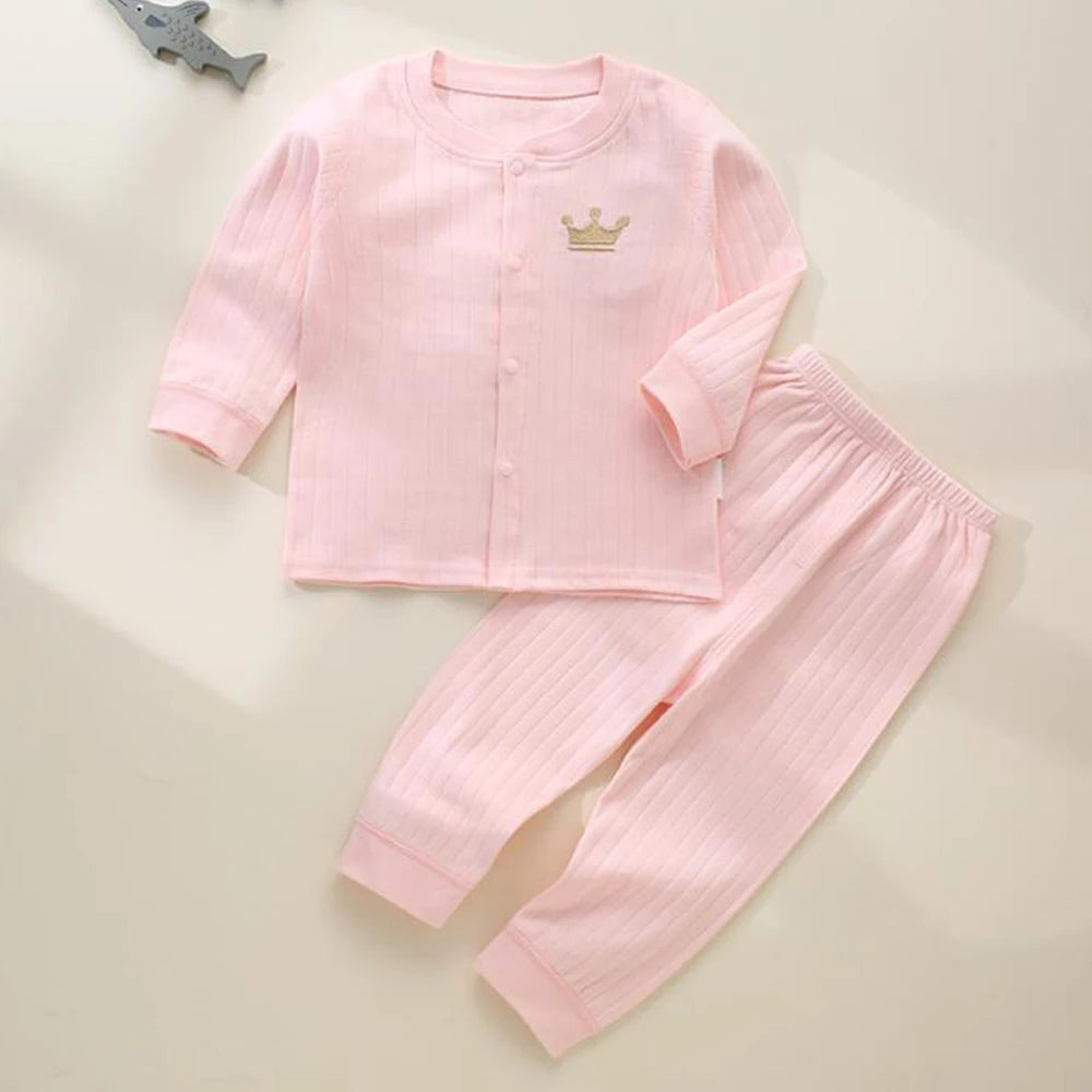 Conjuntos de ropa para bebé, camisetas de algodón de manga larga y pantalones, dos piezas, ropa para recién nacidos de primavera y otoño, conjuntos para bebés.