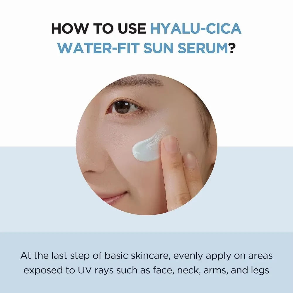 SKIN1004 Centella Sun Serum SPF50+ PA++++, Ácido Hialurónico, Protección UV Hidratante para Piel Sensible, Seguro para Después de Procedimientos