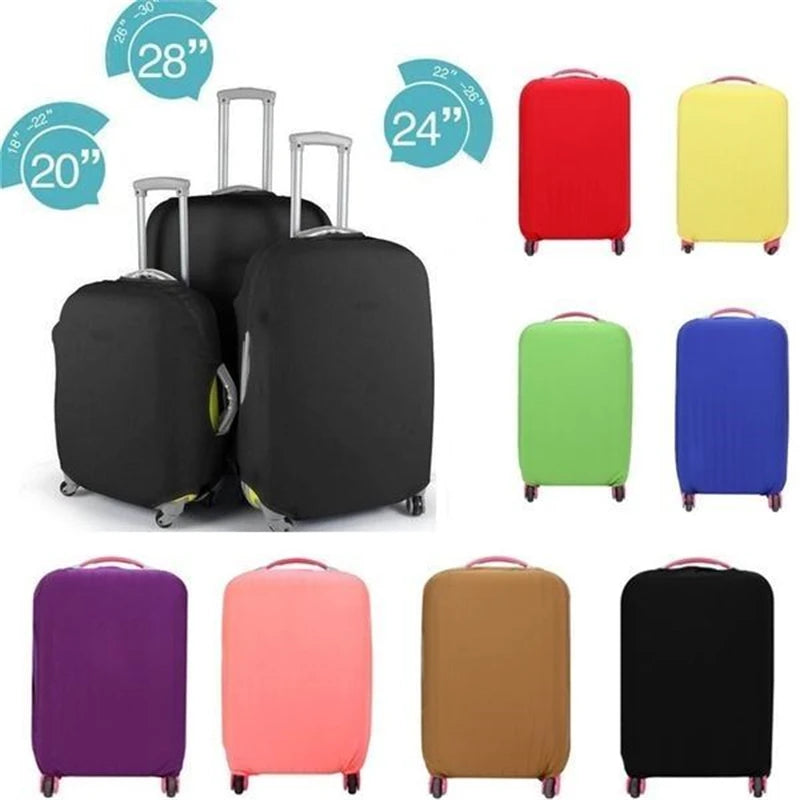 Funda protectora para maleta de viaje, funda con ruedas, funda antipolvo para equipaje de viaje, accesorios de viaje, organizador de embalaje, multicolor