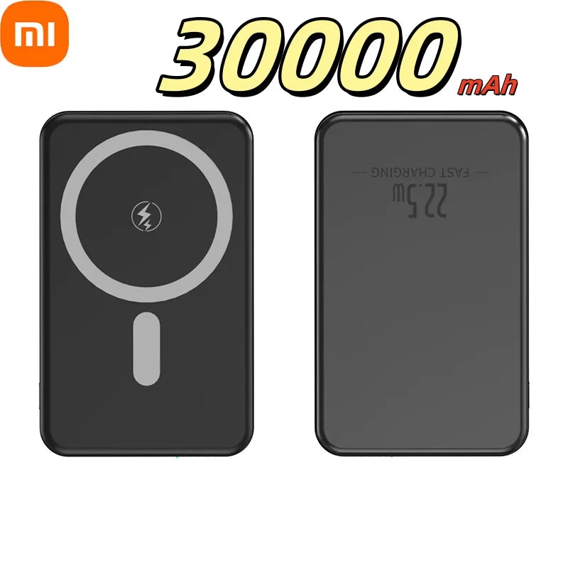 Cargador portátil magnético ultrafino Xiaomi de 500.000 mAh y 22,5 W PD con carga ultrarrápida para iPhone y Samsung.