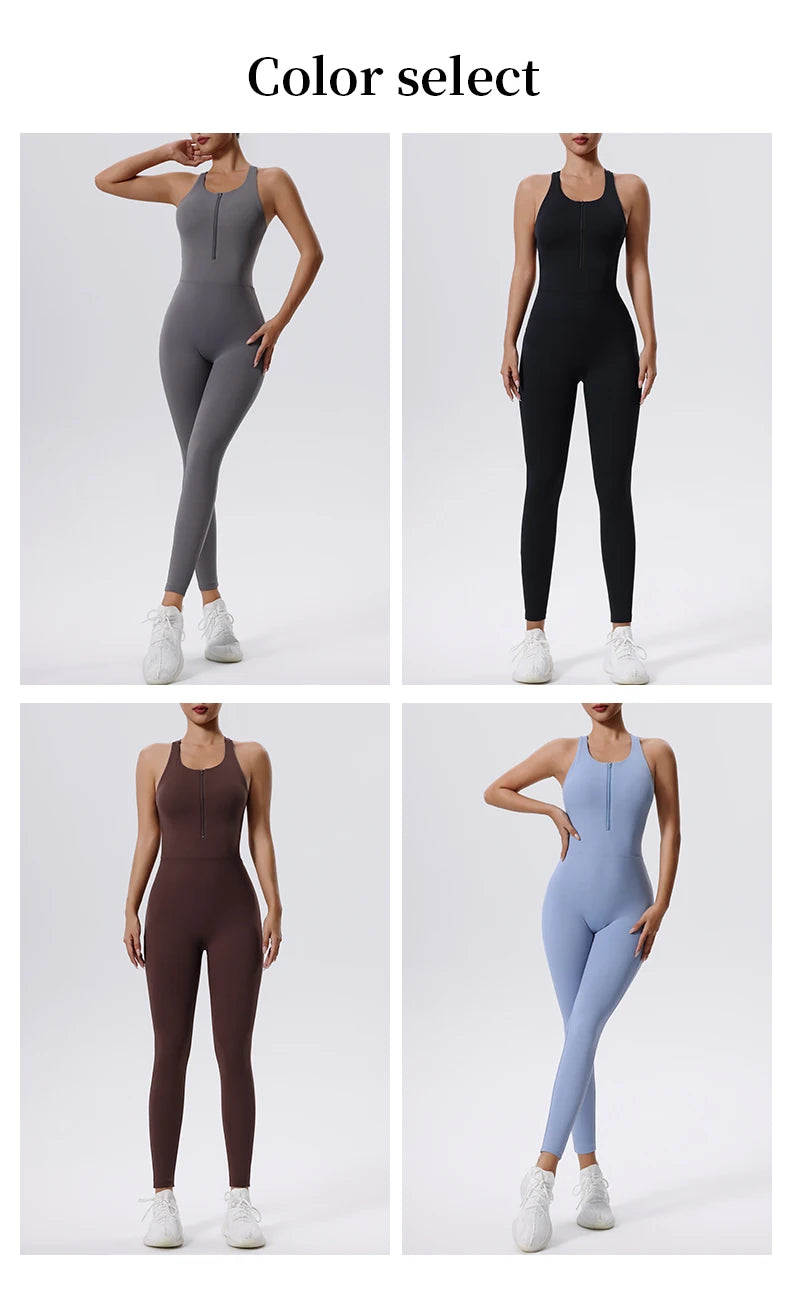 Conjunto de yoga, mono para mujer, para todas las estaciones, informal, deportivo, sin mangas, ajustado, ropa deportiva, todo en uno, mono, ropa para mujer