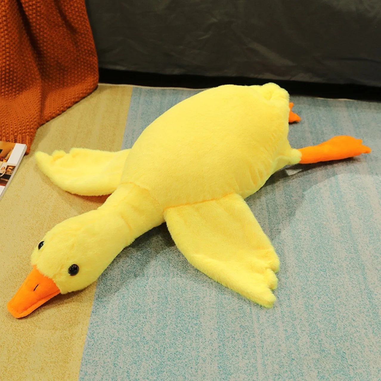 Juguetes para perros, juguetes para perros de 50 cm, peluche suave de pato durmiendo, suministros para mascotas, accesorios