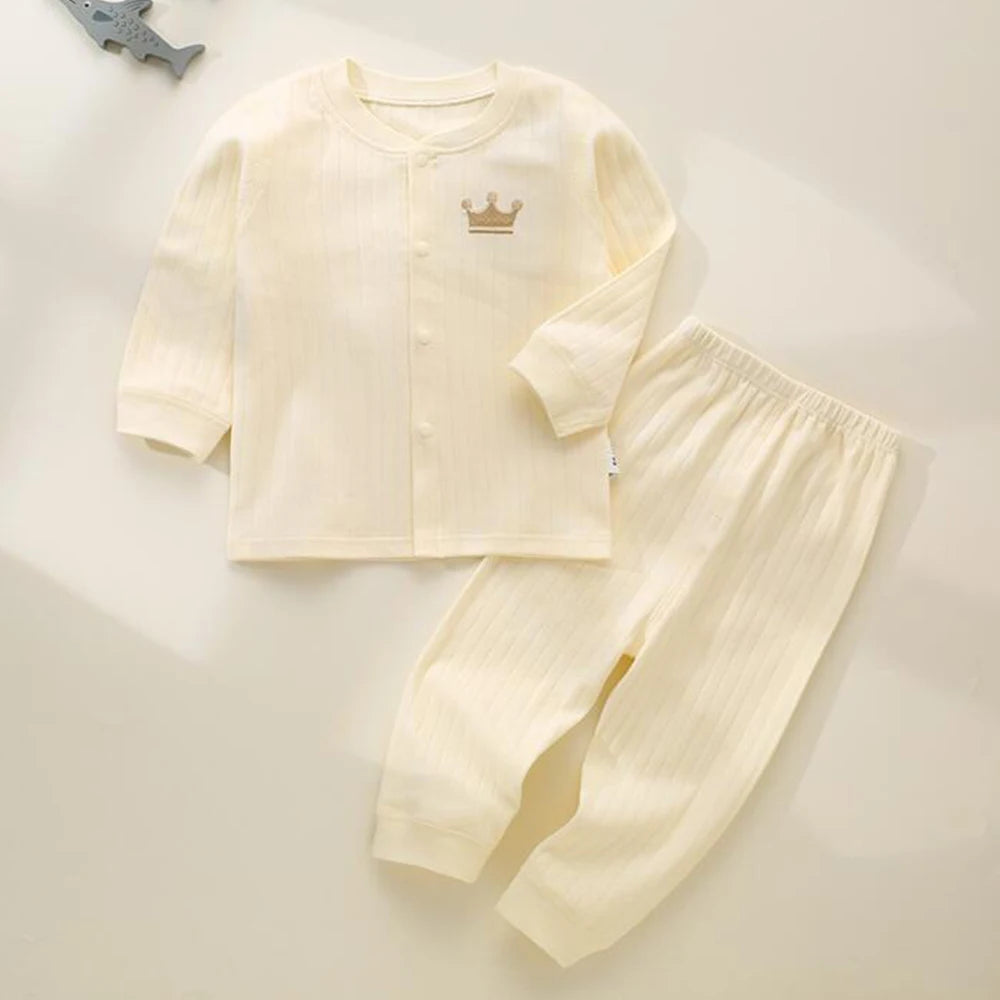 Conjuntos de ropa para bebé, camisetas de algodón de manga larga y pantalones, dos piezas, ropa para recién nacidos de primavera y otoño, conjuntos para bebés.