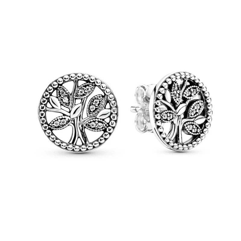 Pendientes de plata 925 con forma de corazón infinito y lazo brillante, originales, para mujer, regalo, joyería fina, 2025