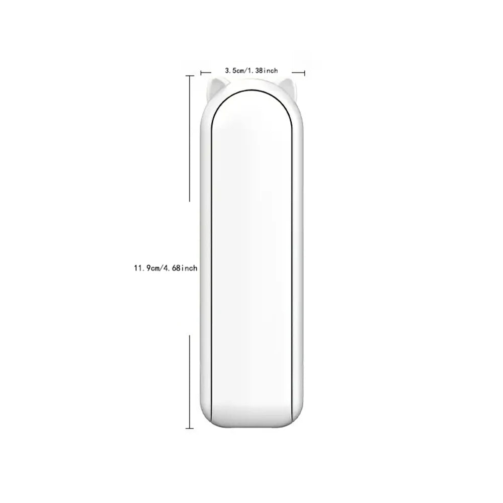 Ventilador portátil de diseño Hook, mini ventilador de mano, diseño único, ventilador de mano personal portátil, recargable por USB con potente turboventilador.