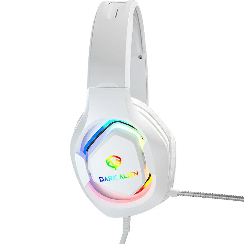 Auriculares para juegos EKSA E1000 con sonido envolvente RGB 7.1 para PC, PS4 y PS5, con cable USB y micrófono con cancelación de ruido.