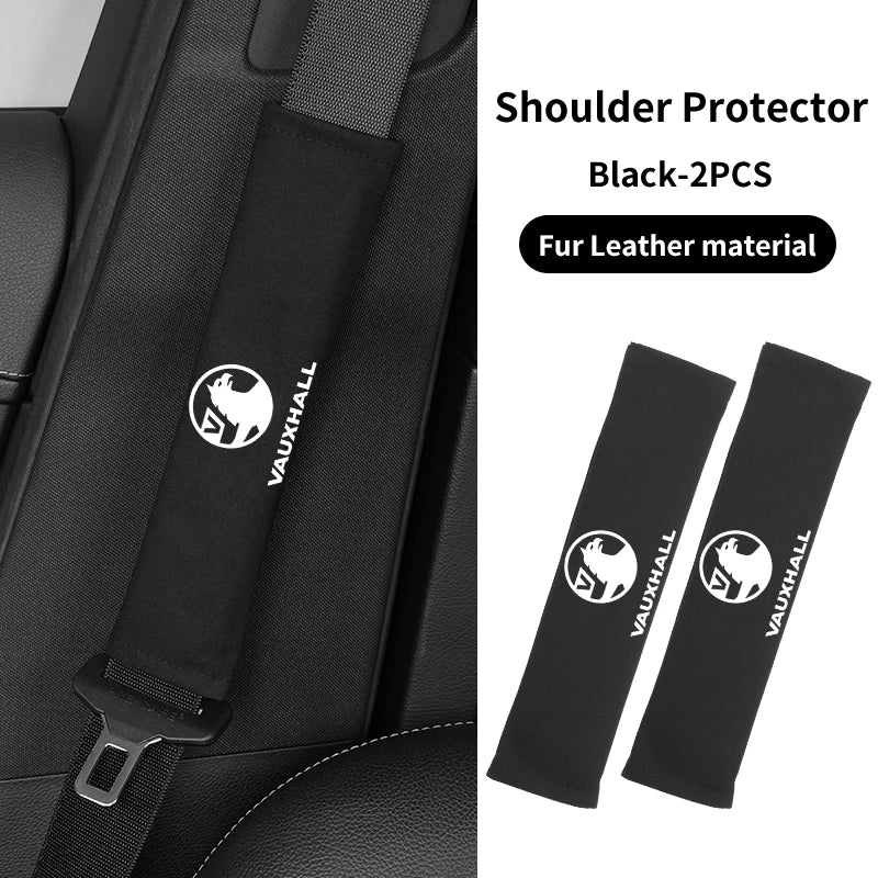 Funda de cinturón de seguridad de gamuza para interior de coche, para Vauxhall VXR, Dokker, Lodgy, Logan, Sandero, Duster, Stepway, decoración de coche, accesorios