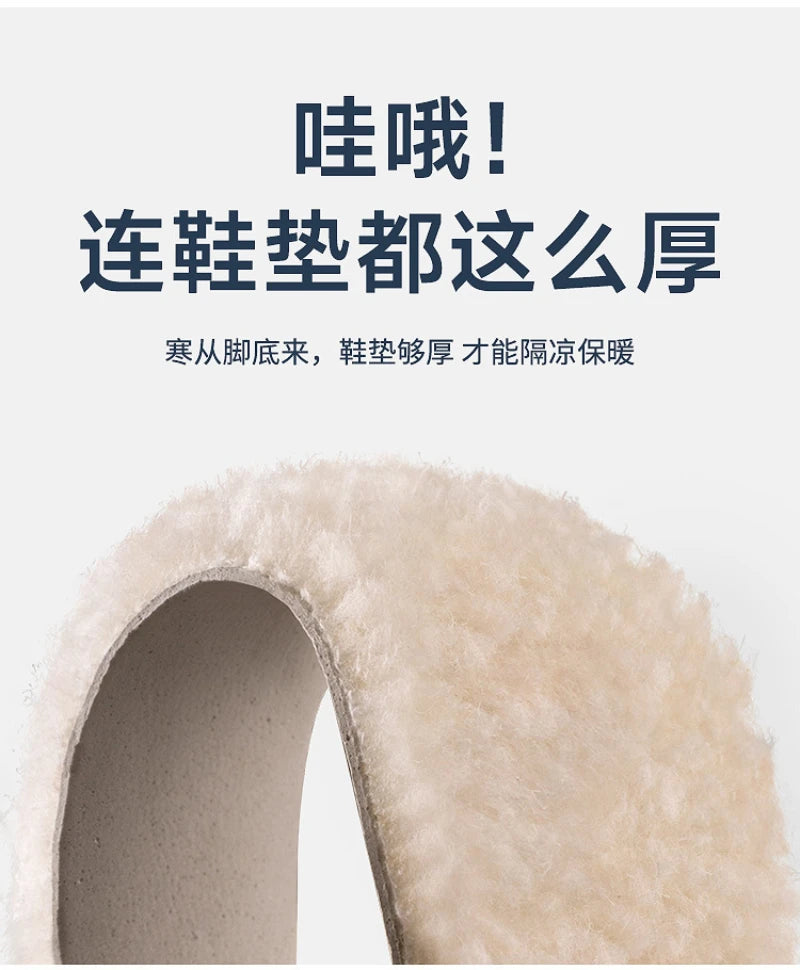 Botas de nieve altas antideslizantes para hombre, para deportes al aire libre, estilo noreste, gruesas, cálidas e informales, de algodón, con terciopelo impermeable.