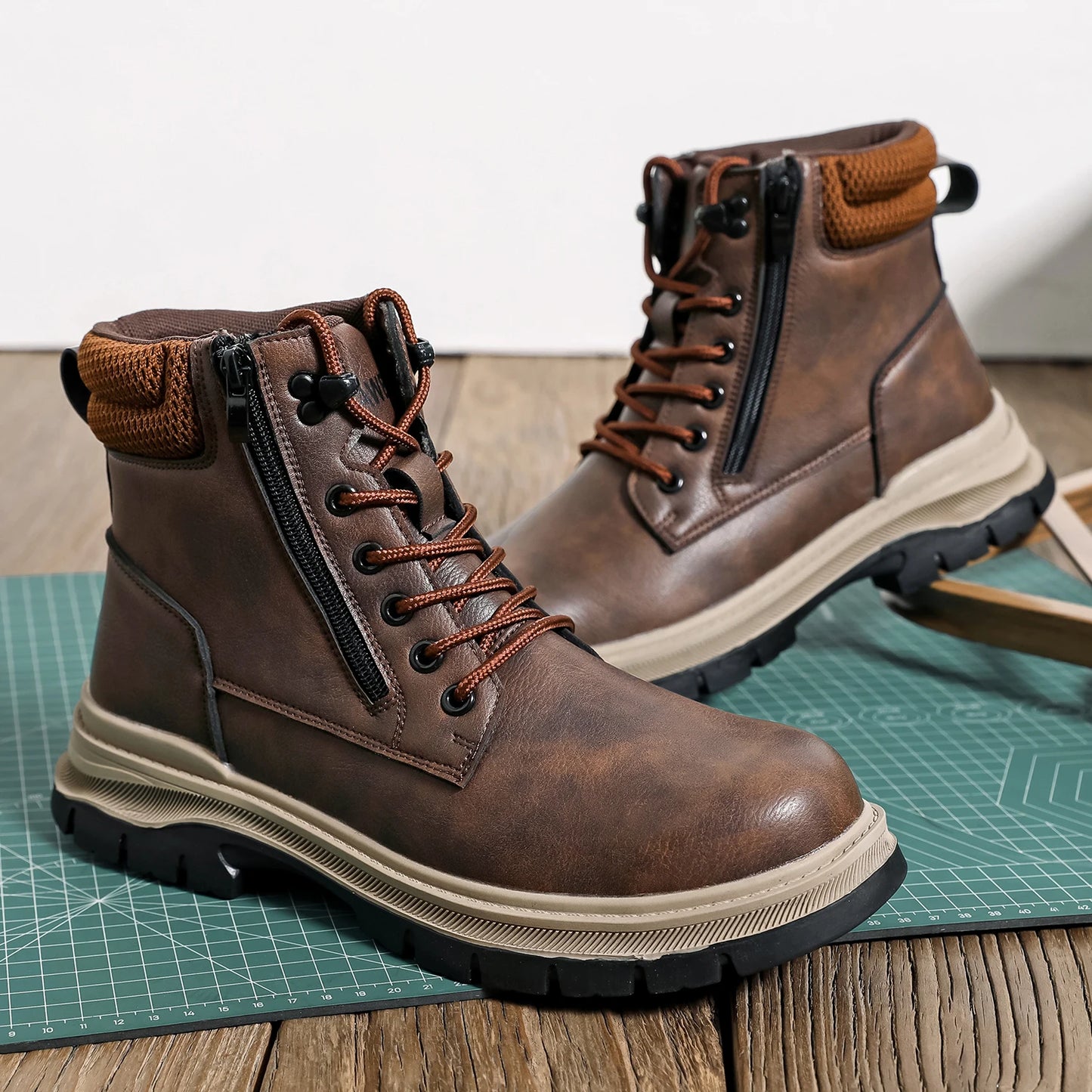 2024 New Safety Shoes Men Anti-smash Anti Puncture Work Shoes Anti Slip Indestructible Shoes Protective Sneakers Men Boots