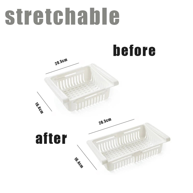 Organizador de refrigerador, caja de almacenamiento, creativo, multifuncional, cajón para refrigerador, para frutas, huevos, alimentos, contenedor de almacenamiento de plástico, estante