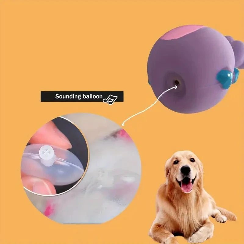 Juguetes masticables de goma suave, cuatro estilos, chirriantes, interactivos, juegos de lanzamiento, lindos y divertidos, adecuados para perros pequeños y medianos.