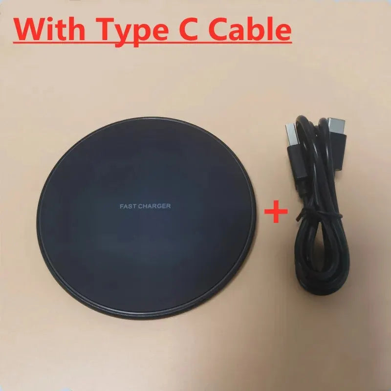 Cargador inalámbrico de 30 W para iPhone 15, 14, 13, 12, X Pro Max, base de carga rápida por inducción para Samsung S23, S22, Xiaomi y Huawei