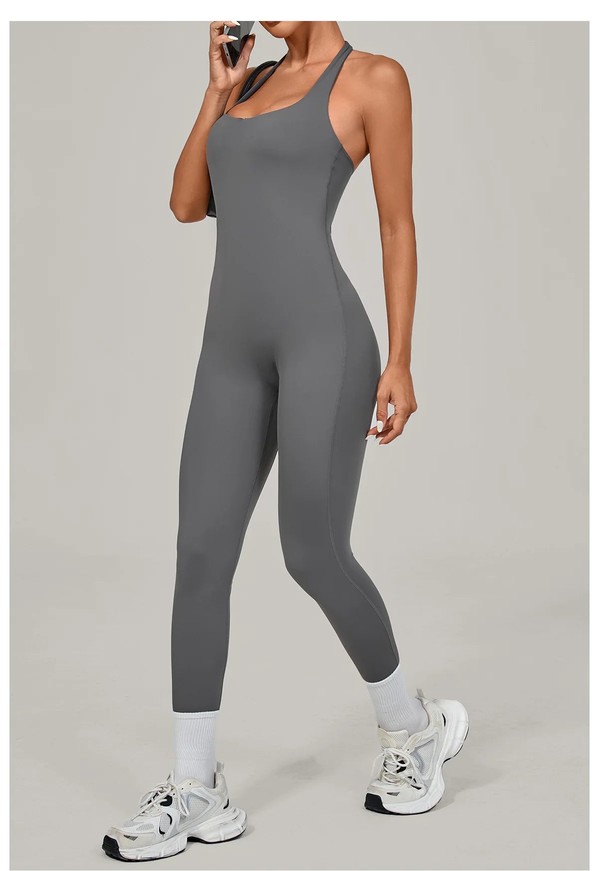 Nuevo Body de Yoga Sexy para Mujer, Mono Deportivo de una Pieza, Sin Mangas, Espalda Abierta, Conjunto de Yoga de Secado Rápido, Ropa Deportiva para Entrenamiento y Yoga.