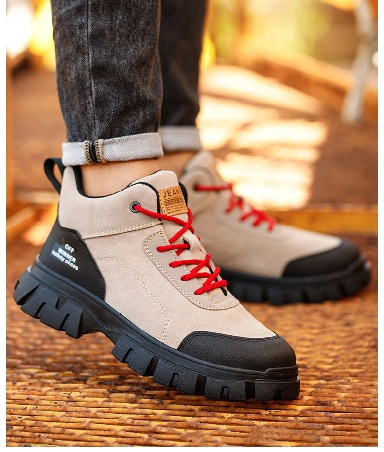 Zapatos de seguridad para electricistas, aislantes de 6 kV, antiaplastamiento y antiperforación, calzado de seguridad para hombres, para obras de construcción, zapatos de algodón.
