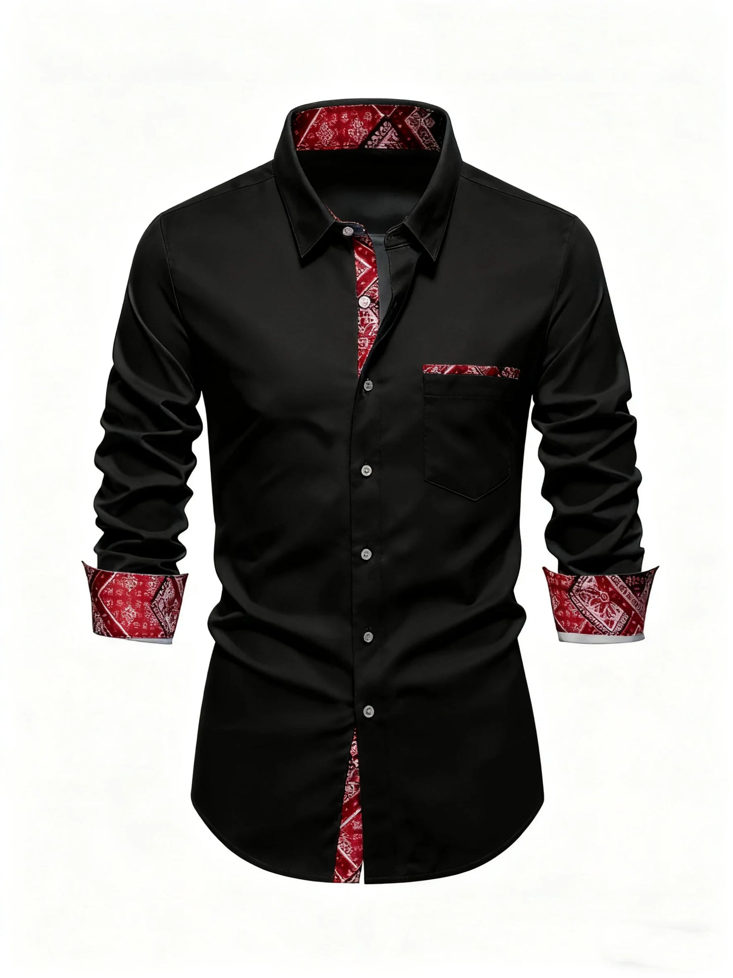 10 colors men's long sleeves, business trip, simple and stylish design, regular shirt, XS-6XL size, fast delivery
