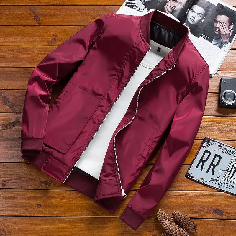 Nueva chaqueta de piloto de estilo coreano de moda para hombre, primavera 2023, corte holgado, material fino, estilo informal, chaqueta de primavera y otoño