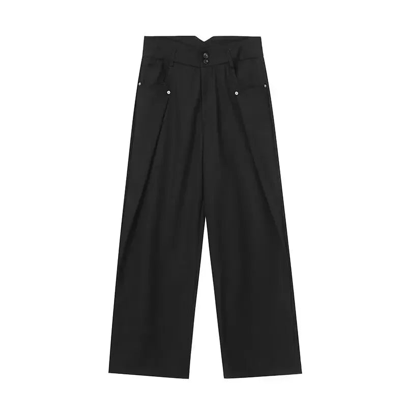Pantalones casuales de verano para hombre, de lyocell fino, con sensación de hielo, de seershawn, de pierna ancha, holgados, rectos, cómodos y transpirables.