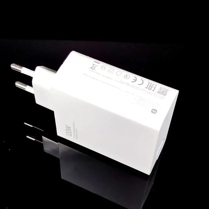 Cargador turbo original Xiaomi de 120 W, carga rápida tipo C, 6 A, adaptador de corriente, cable USB para Mi 13 Ultra, 12T Pro, 11T, RedMi Note 13