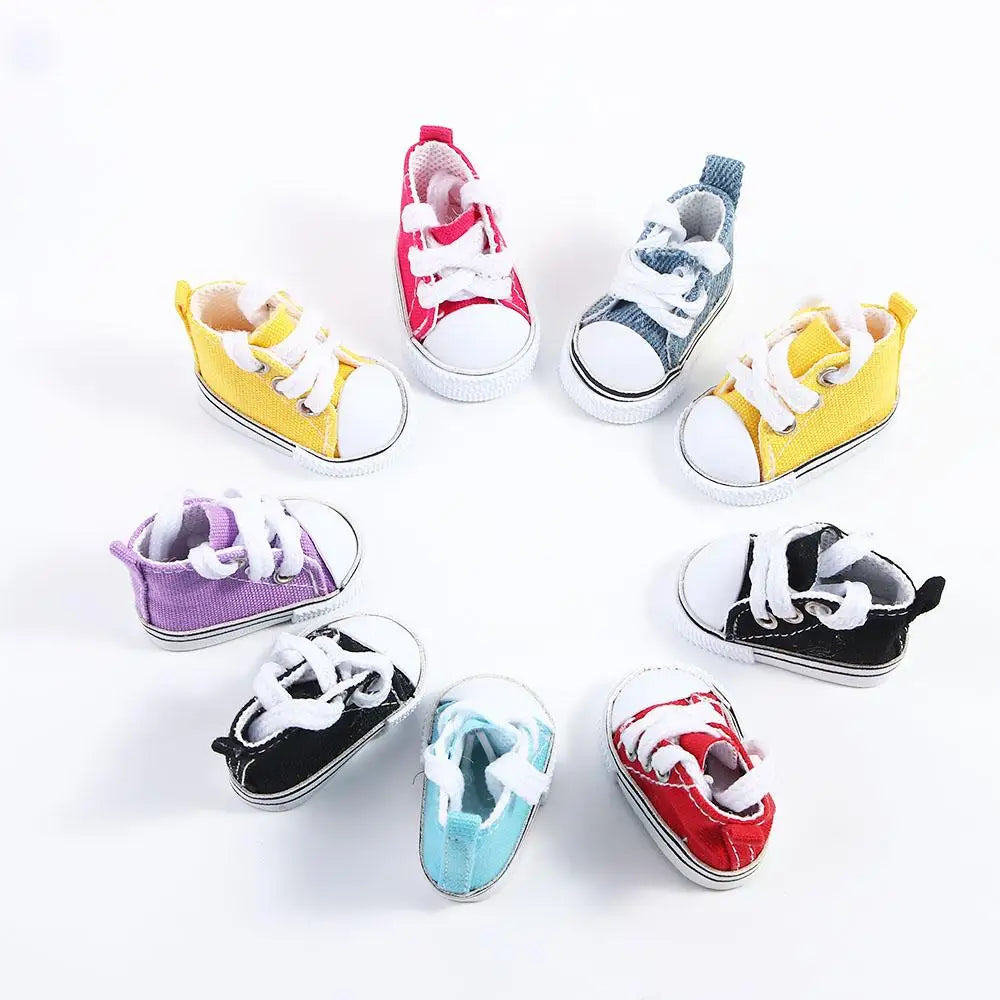 Accesorios para muñecas, juguete para niña, zapatos para muñecas 1/6, zapatillas para muñecas de 5 cm, zapatos para muñecas, zapatos de lona para muñecas, zapatos para muñecas BJD.