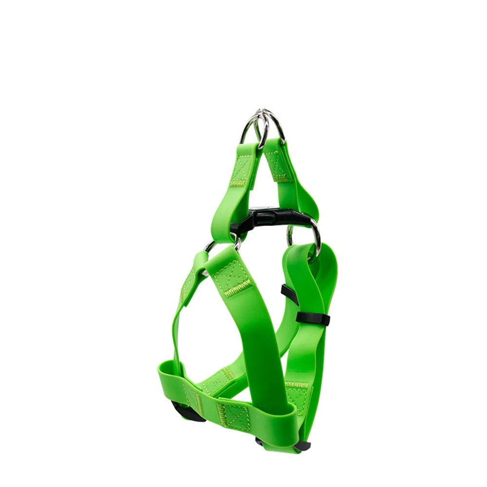 Arnés de PVC para perros, chaleco para exteriores, correa para el pecho para perros pequeños, medianos y grandes, impermeable