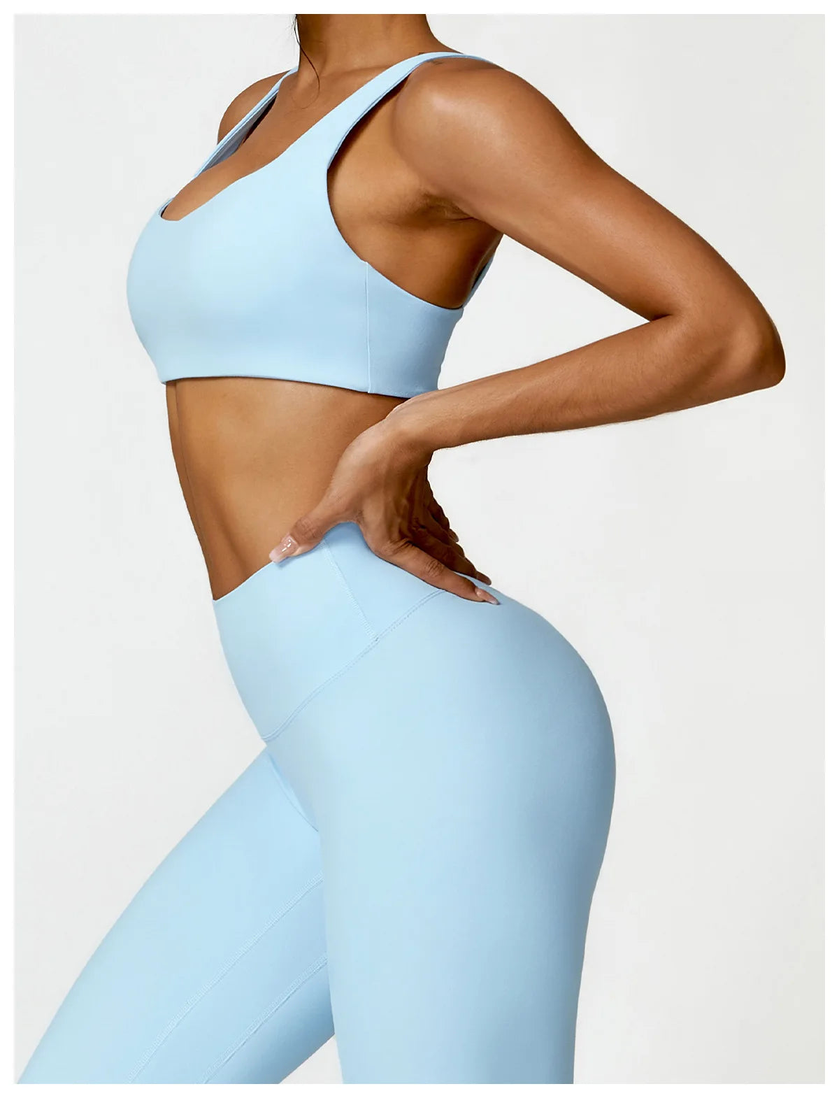 Conjunto deportivo de 2 piezas para mujer, de secado rápido, para gimnasio, chándal para correr, entrenamiento, camiseta deportiva de manga larga, ropa de yoga