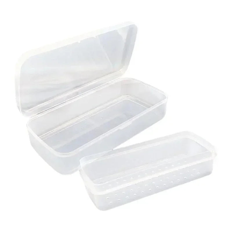 Bandeja esterilizadora de uñas, caja de desinfección, esterilización, limpieza de uñas, salón de manicura, implementos, desinfección, herramientas, equipo, limpiador de herramientas