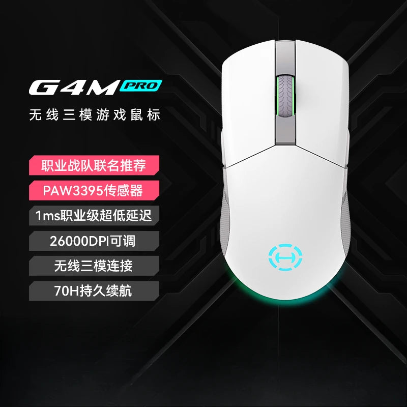 Ratón Edifier Hecate G3m/G4m Pro PAW3395, ergonómico, ligero, con 3 modos de uso, inalámbrico, Bluetooth, personalizado, accesorios para PC Gamer