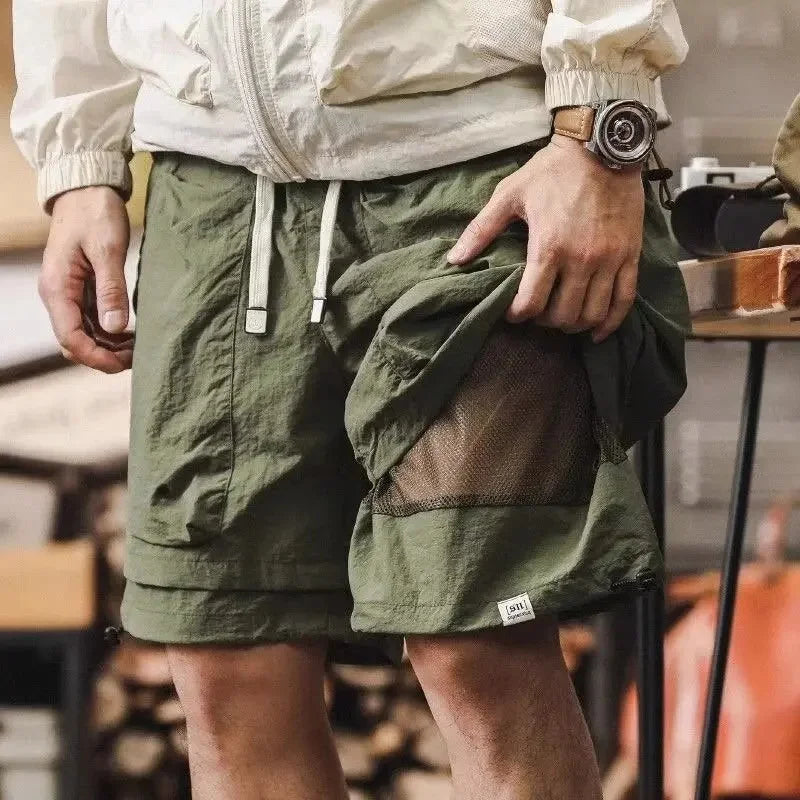 Pantalones cortos de verano para hombre, estilo americano, diseño fino, holgados, talla grande, deportivos, informales, de cinco cuartos