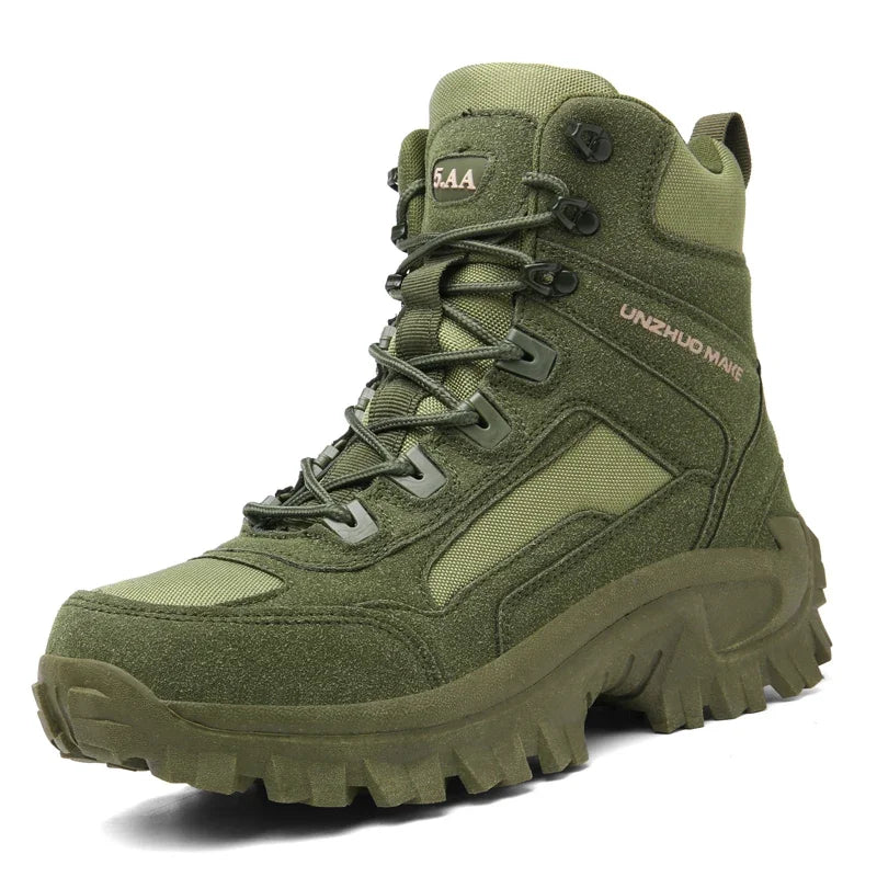 Botas de combate para hombre, ideales para senderismo, caza, trekking y camping. Botas tácticas de seguridad para el trabajo.