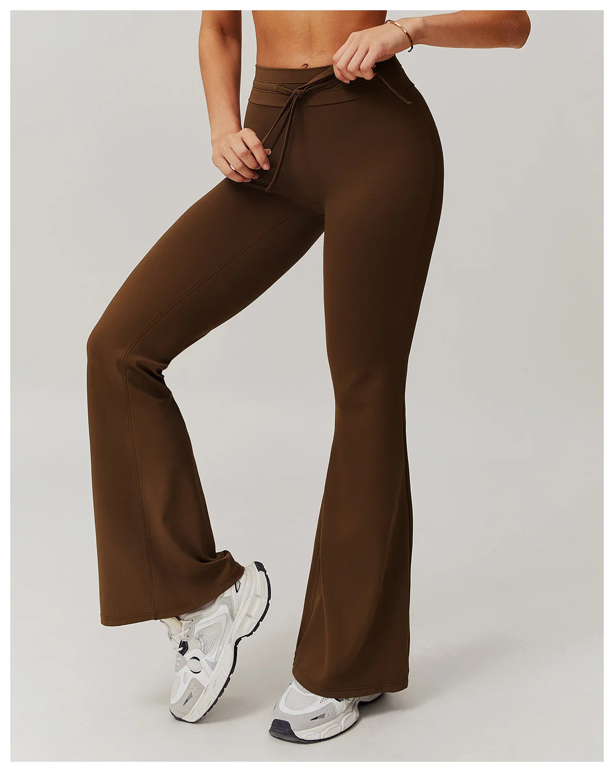 Leggings de yoga de cintura alta, estilo campana, transpirables, pantalones de yoga, para fitness, correr, realzar glúteos, entrenamiento en el gimnasio, ropa deportiva, pantalones de pierna ancha.