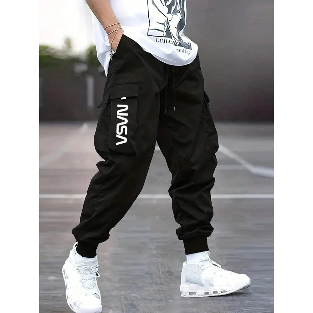 Retro Workwear Loose Sports Men's Casual Pants Straight Leg Trousers Spring Autumn Popular Long Pants Comfortable Fit