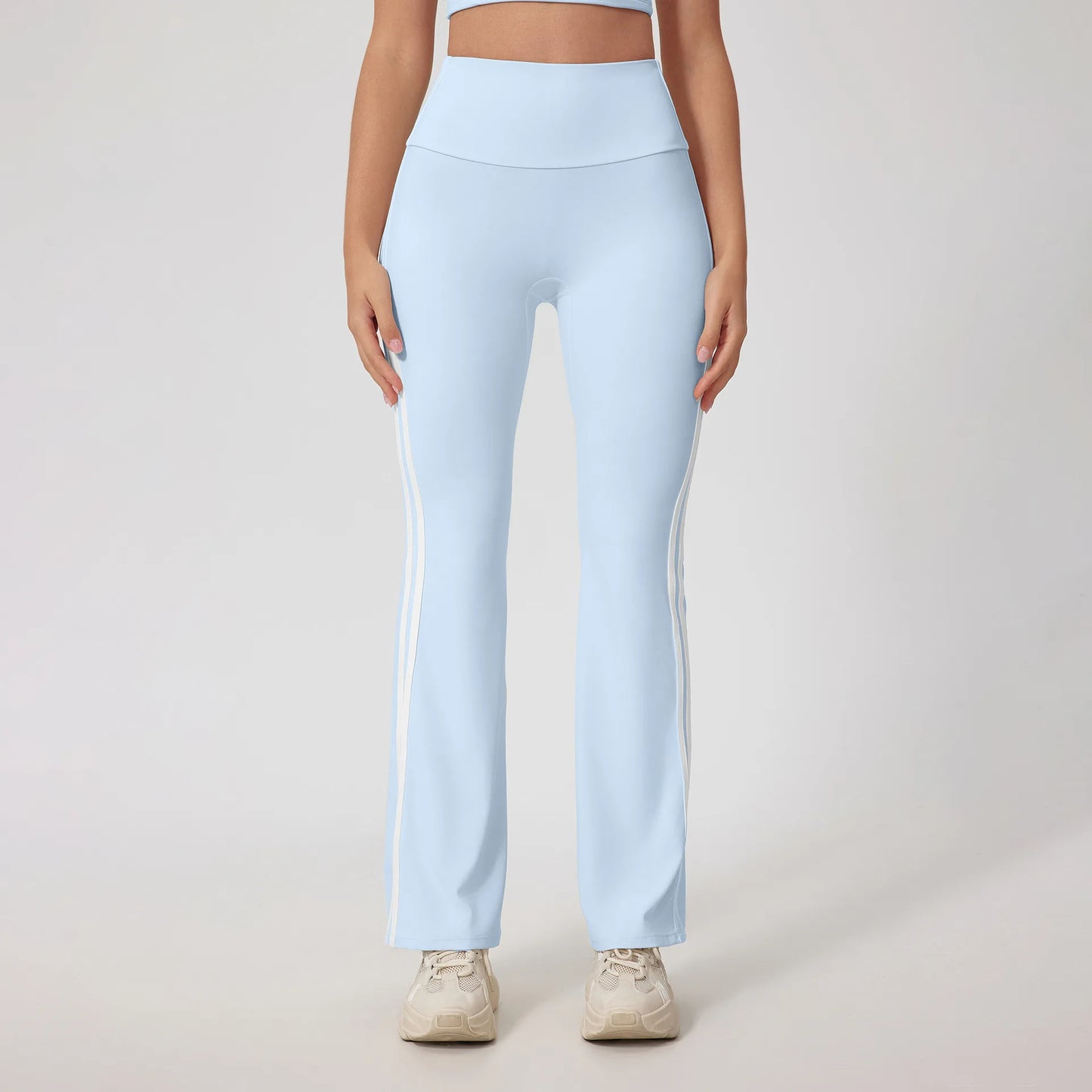 Mallas deportivas FUBEIKE para mujer, pantalones de compresión sexys, cintura alta, sin costuras, tacto nude, ideales para yoga y gimnasio.