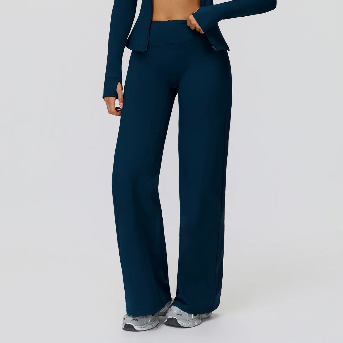 Women High Waist Wide Leg Pants Leggings Fitness Bell-bottoms Yoga Flared Leggings Push Up Gym Workout Flared Pants Sportswear