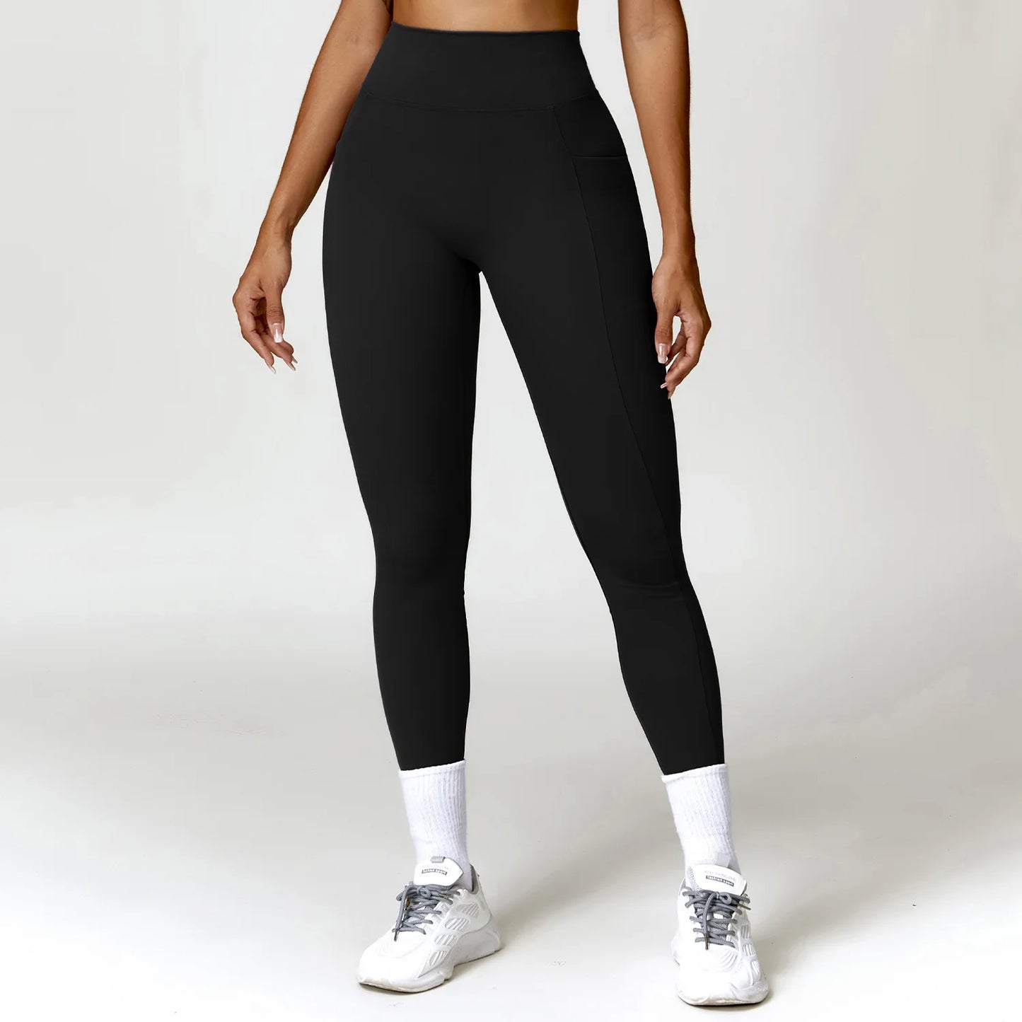V-shaped Back Yoga Pants High Waist Leggings Gym Workout Tights Sport Women Fitness Female Legging Tummy Control Running Tights