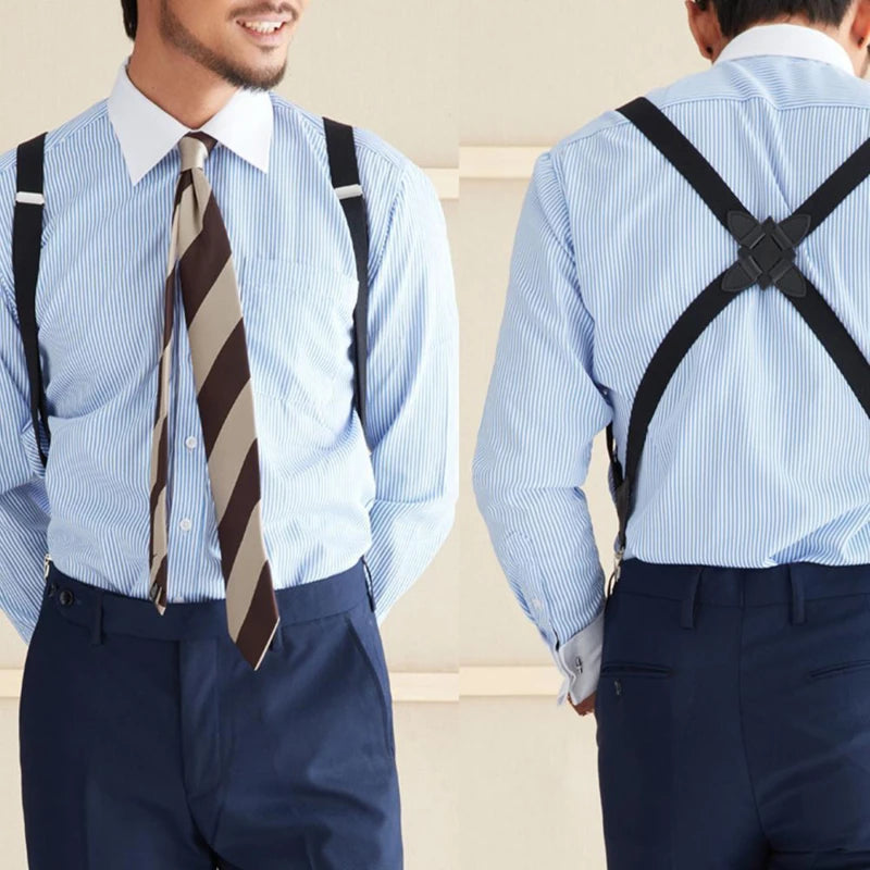 Nuevos tirantes ajustables para hombre, tirantes con clip en la espalda, cinturón elástico para pantalones y tirantes para hombre y mujer.