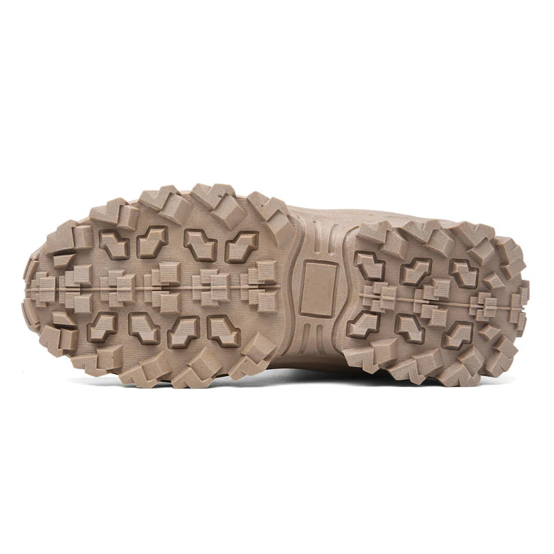 Nuevas botas de senderismo para hombre, botas tácticas de caña alta transpirables para fuerzas especiales en el desierto, botas de combate impermeables para exteriores, botas cálidas para la nieve.