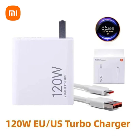 Cargador original Xiaomi de 120 W Turbo Hyper Charge, cable de carga rápida, adaptador de corriente UE-EE. UU. para Mi 13T, Redmi Note 13, 12 Pro+