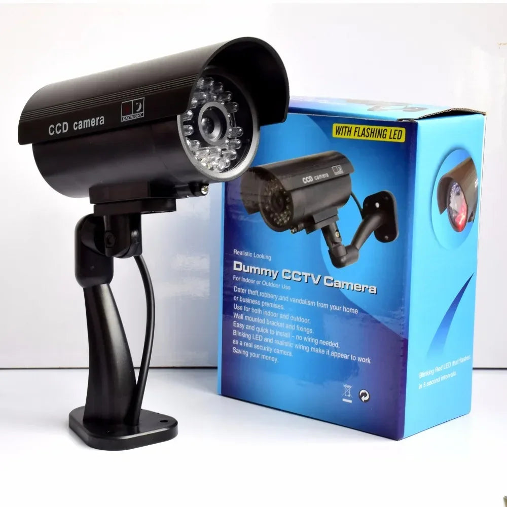 Cámara de vigilancia de simulación, monitor falso con efecto disuasorio de cámara virtual estilo pistola de luz