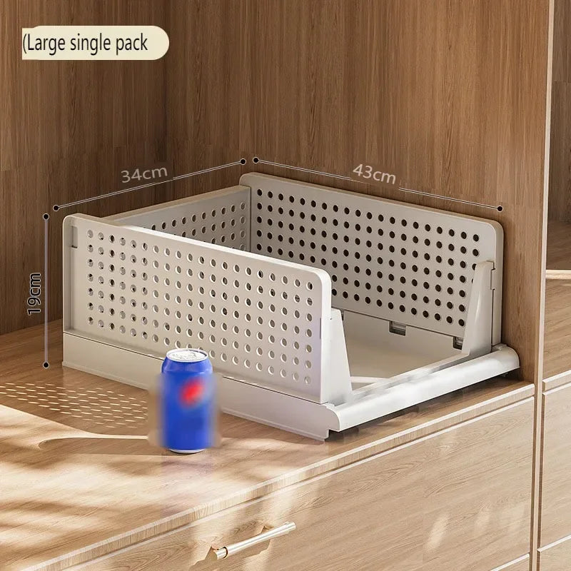 Organizador de ropa, organizador de armario, caja de almacenamiento, apilable, plegable, con cajón, cesta organizadora para juguetes, hogar y cocina.