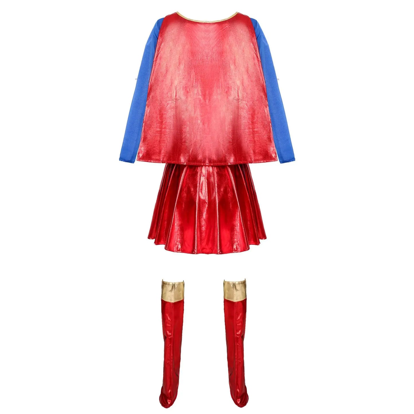 Adult Sexy Super Hero Cosplay Costume Halloween Carnival Party Wonder Girl Fancy Dress With Shoe Covers