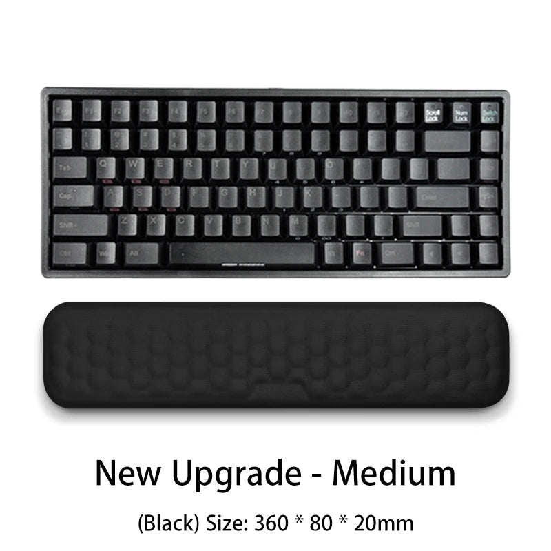 Reposamuñecas ergonómico para teclado y ratón, para oficina, para proteger y relajar la muñeca, con espuma viscoelástica, para ordenador y portátil