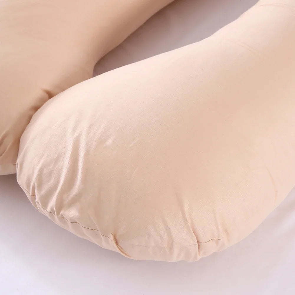 Funda de almohada de maternidad de algodón puro tipo U para embarazadas