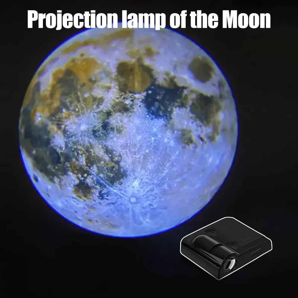 Lámpara de proyección de luna, luz de ambiente, luz de noche, accesorio para fotos, lámpara de pared, regalo de cumpleaños para fiesta, hogar, dormitorio, decoración, iluminación