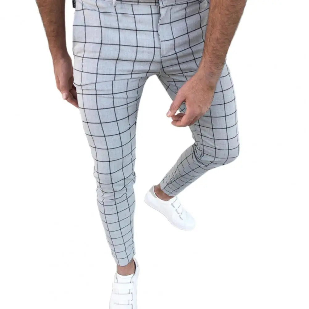 Bottoms  Popular Cool Mid-rise Pencil Pants Temperament Pencil Pants Mid Waist   Men Clothes