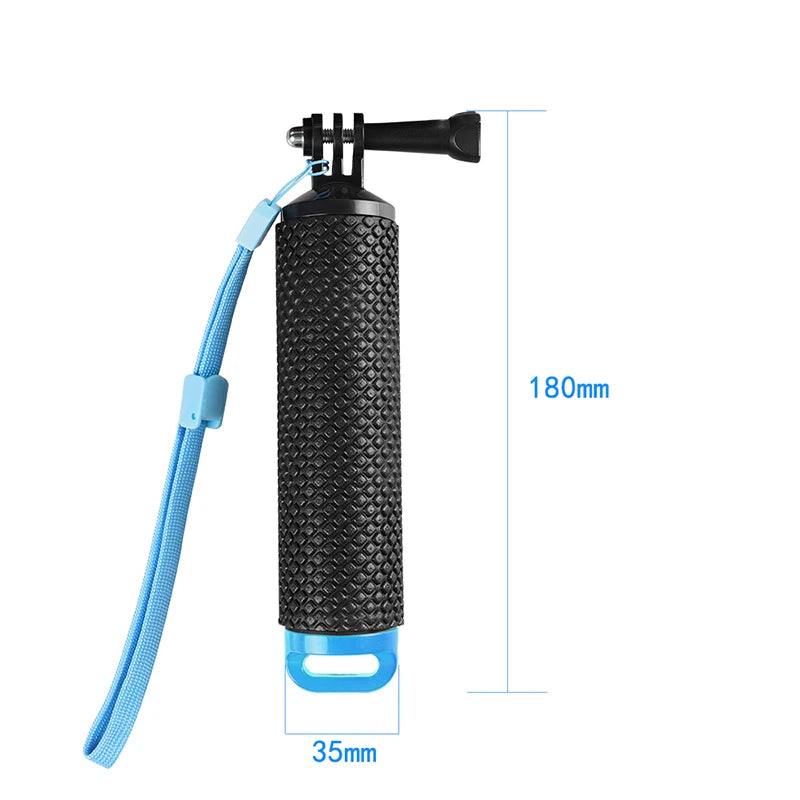 Empuñadura flotante para cámara de acción GoPro Hero 13, 12, 11, 10, 9 y 8, Xiaomi Yi SJ4000, DJI Osmo, accesorios de montaje
