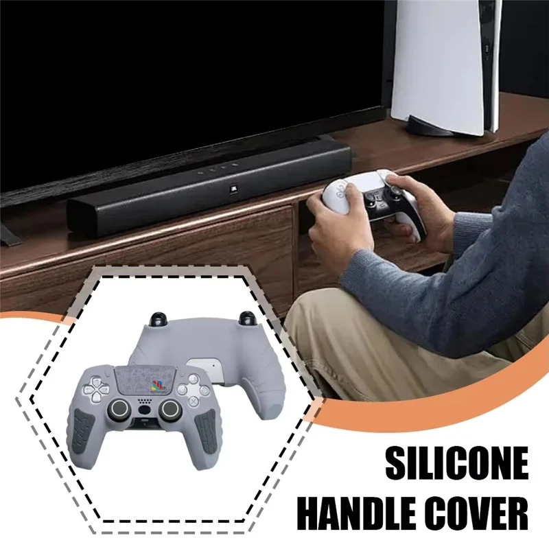 Funda de silicona antideslizante a prueba de sudor, accesorios para consola de juegos, ajuste ceñido, juego cómodo, fácil instalación
